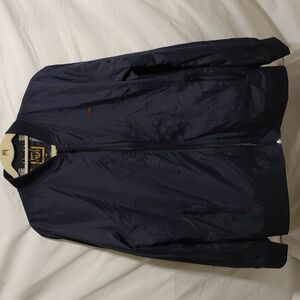 SALE! Authentic Zilli Men's Zip Up Blue Bomber Jacket Sz.2XL Made Small